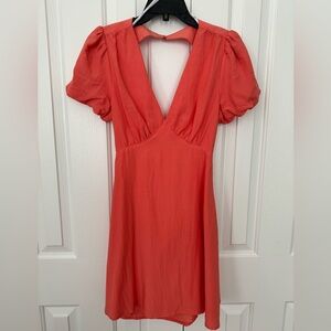 Lulus size L open back coral dress